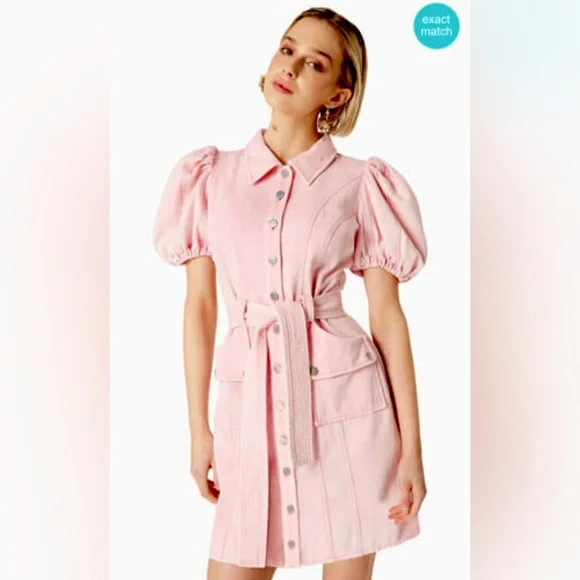 white christmas dresses Janelle Mini Dress In Pink main image 0